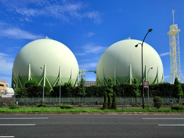 大阪ガス葺合供給所 ガスタンク